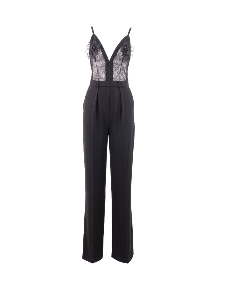 Shop ELISABETTA FRANCHI  Tuta: Elisabetta Franchi tuta in crêpe leggero con ricami floreali.
Spalline regolabili.
Dettagli floreali coordinati.
Bottoni ricoperti in tessuto.
Zip invisibile sul retro.
Vestibilità regolare.
Composizione: 98%Poliestere 02%Elastane.
Made in Italy.. TU04952E2-110